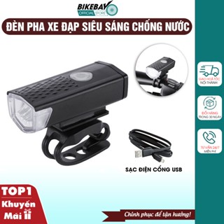Đèn xe đạp thể thao siêu sáng, Đèn pha xe đạp sạc USB chống nước Bikebay Official Store - DP01