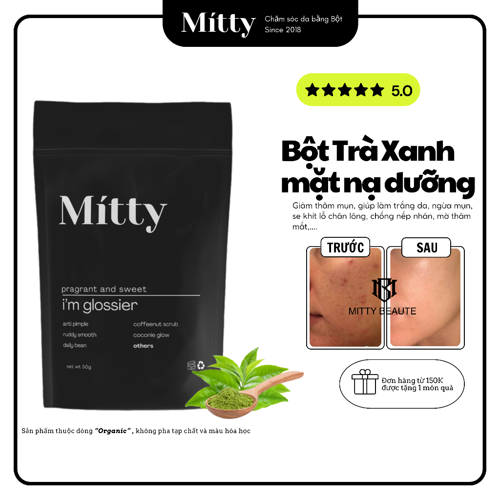 𝐁𝐎̣̂𝐓 𝐓𝐑𝐀̀ 𝐗𝐀𝐍𝐇 𝐍𝐆𝐔𝐘𝐄̂𝐍 𝐂𝐇𝐀̂́𝐓 dưỡng trắng da, giảm thâm Mitty Beaute