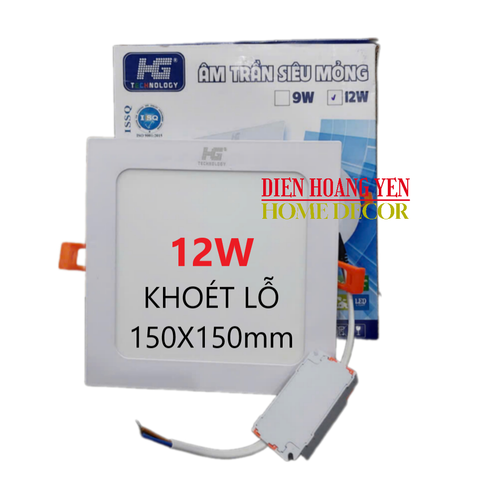 Bóng Đèn Led Âm Trần Downlight 12W - Vuông