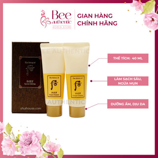 [40ml] Set Sữa Rửa Mặt & Kem Tẩy Trang Đông Y Hoàng Cung Whoo Vàng,Làm Sạch Da Chuyên Sâu, Sáng Da (có tách set)