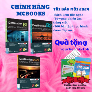 Sách - Trọn Bộ 3 Cuốn Giáo Trình Destination Grammar & Vocabulary B1,2,C1&C2 (Combo,Lẻ,Tùy Trọn)