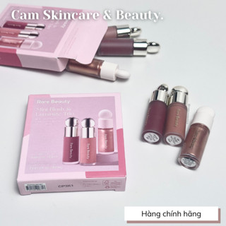 Set 3 món má hồng và highlight Rare Beauty by Selena Gomez Mini Blush and Luminize Trio