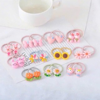 sét 10 dây chun cột tóc cho bé gái hình dễ thương