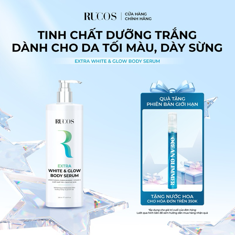 Extra White & Glow Body Serum Rucos