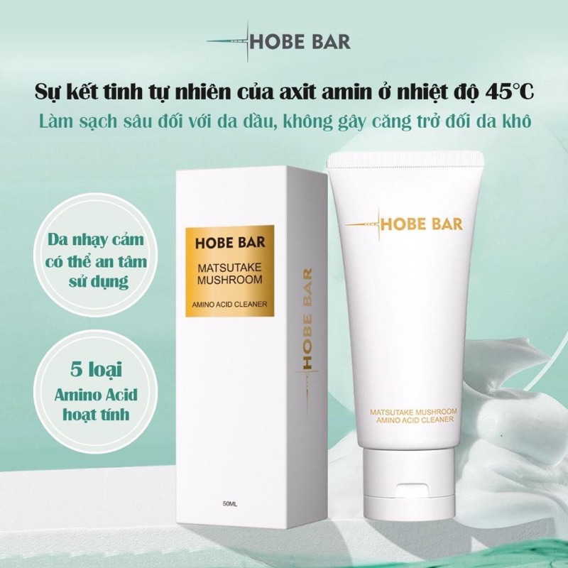 Sữa Rửa Mặt Làm Sáng Da Hobebar 50ml, SRM