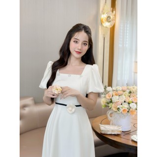 Váy dáng xòe cổ vuông Charme 308018