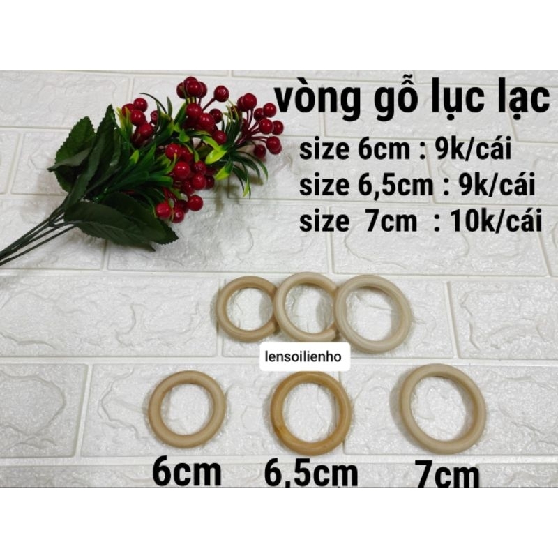 Vòng gỗ làm lục lạc
