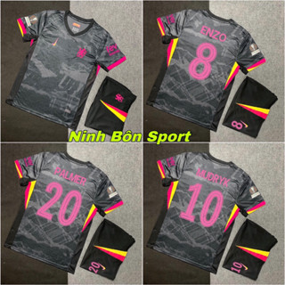 Áo Bóng Đá CLB Chelsea, Áo Đá Banh Chelsea Sân Khách 24/25 - Mẫu Đen Hồng - Vải Polyester Thái Cao Cấp