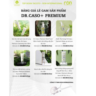 SỮA RỬA MẶT Ron Dr.Caso Cleansing Gel Ron