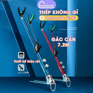 [G2] Chống Gác Cần Câu Đài Carbon 7.2 Mét Đa Năng Automatik Gắn Thùng Rút Gọn 17Mm Nâng Cấp 1.7m 2.1m 2.4m