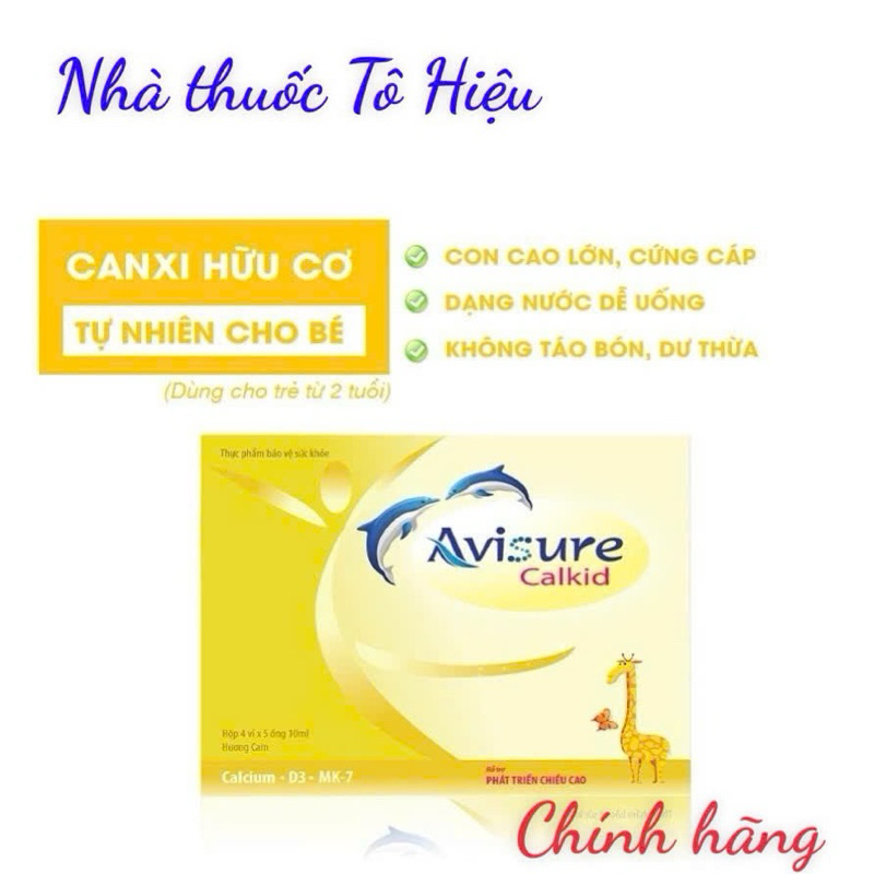 Avisure Calkid Canxi hữu cơ cho bé 30 ống