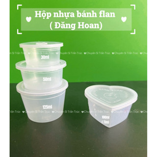 Combo 50 hủ nhựa bánh flan 30ml, 50ml, 125ml, 100ml , Hũ làm bánh flan ( Hũ caramen) -chuyên sỉ trần trúc