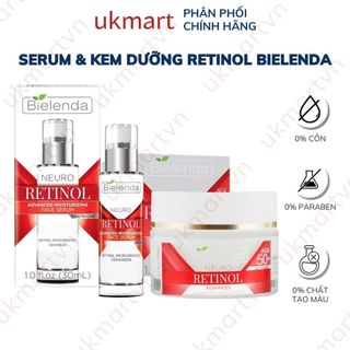  Serum & Kem Dưỡng Retinol Bielenda Trẻ Hoá Làm Da Căng Bóng Mờ Thâm Sẹo Retinol Neuro Anti-wrinkle 