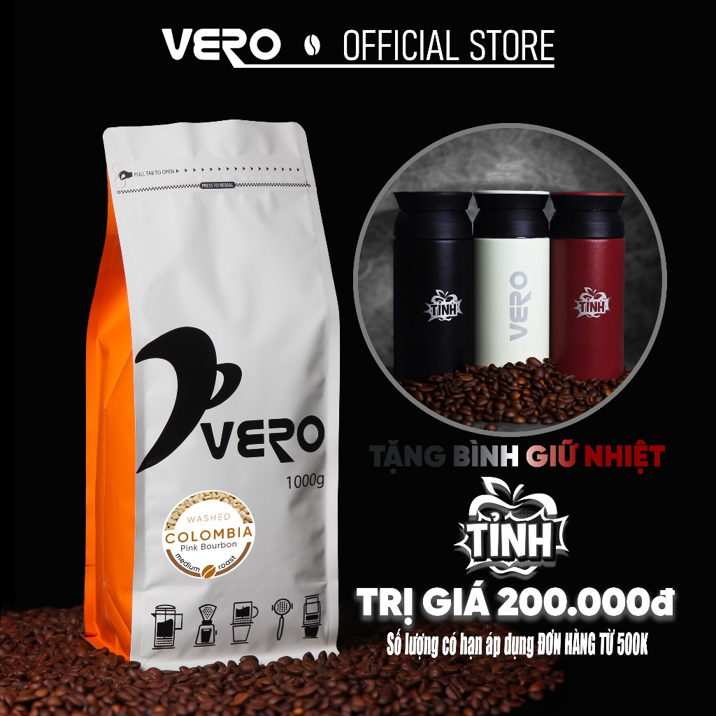 Cà Phê Vero Pink Bourbon Colombia