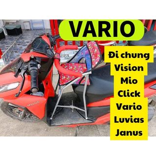 Ghế ngồi xe máy cho bé combo 3 món ( Ghế + gối + Mũ bảo vệ Mumguard)
