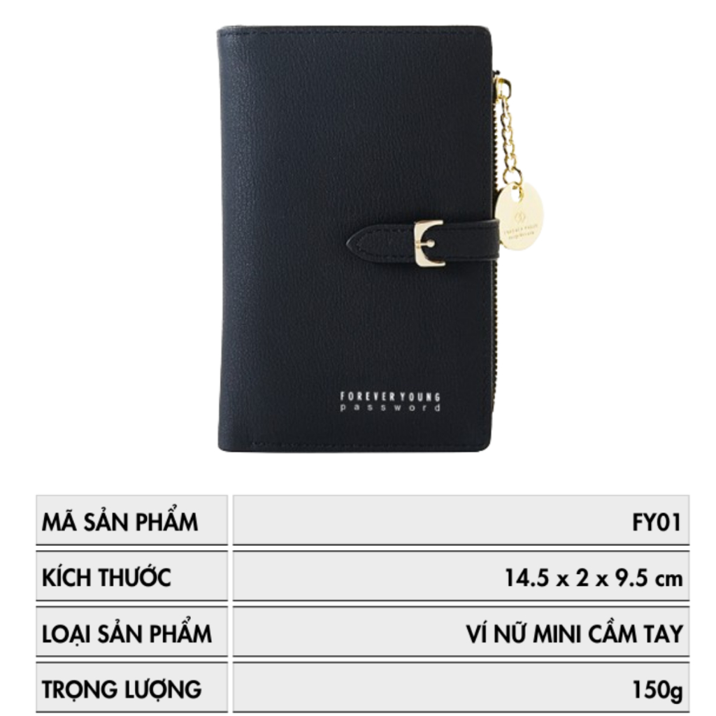 Ví Nữ Dài Cầm Tay FOREVER YOUNG Da Mềm Nhiều Ngăn Tiện Dụng Chất Cực Đẹp PL01 - Tukado | BigBuy360 - bigbuy360.vn