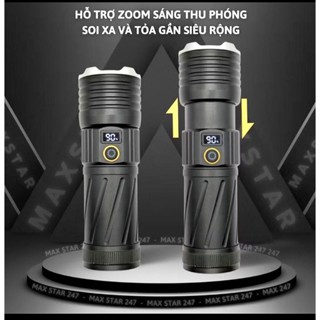 Đèn pin siêu sáng RAY BOW 1122  chiếu xa 700m có ZOOM sáng gần xa , chống nước ,sạc ngược cho điện thoại