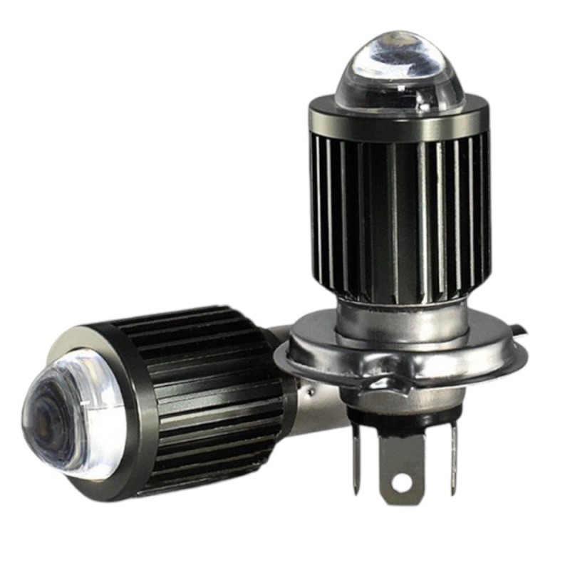 Đèn Pha Mini Chân H4 Pha Trắng,Cos Vàng Gắn Mọi Dòng Xe Chân H4..