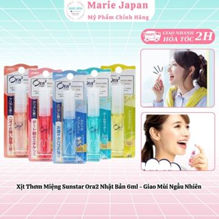 Xịt thơm miệng Sunstar Ora2 Nhật Bản Giao mùi ngẫu nhiên - Chai xịt 6ml