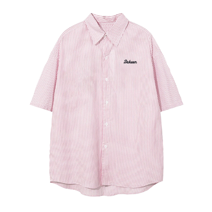 Áo Sơ Mi Kẻ Sọc Ngắn Tay Dukeen Local Brand Unisex Oxford Shirt SM033