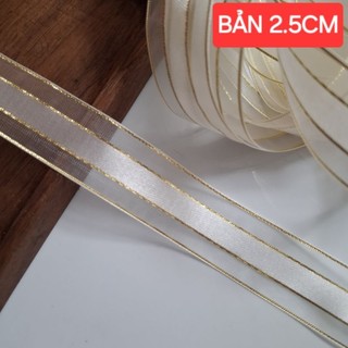 Ruy băng von size 2.5cm (dây 5 mét)