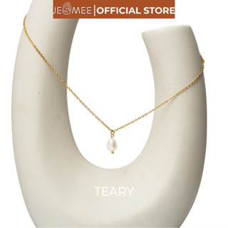 Vòng cổ nữ mặt ngọc thô Teary Jesmee thiết kế thanh lịch, quý phái - N25027