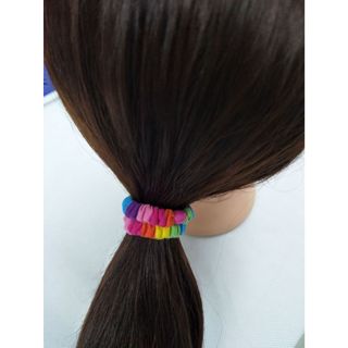Thun cột tóc hàng Thái siêu bền, thun màu sọc
