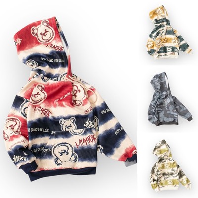 Áo nỉ Bé trai Áo khoác nỉ LITIBABY có mũ cho bé 8 đến 14 tuổi