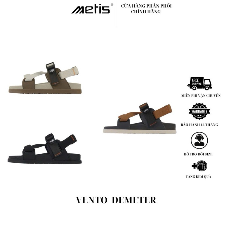 Sandal Vento chính hãng Demeter SD12001 xăng đan quai chéo nam nữ