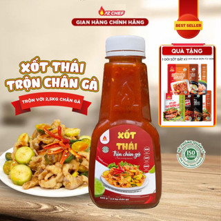 Xốt Thái trộn chân gà chai to 500g AZ CHEF  Sốt Thái trộn chân gà tôm bạch tuộc gân bò và các món Thái 