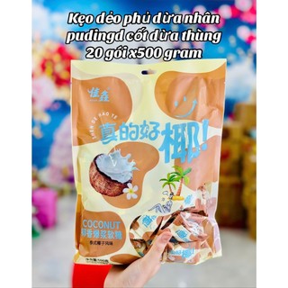   Mềm ngon  Combo 500g Kẹo dẻo dừa có nhân siro  Kẹo Sữa dừa Coconut mềm ngon ít ngọt ăn cực đã 