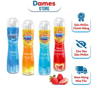 Gel Durex Tingling Bạc Hà, Saucy Hương Dâu, Warning Ấm Nóng, Love Ngọt Ngào, Gel Bôi Trơn Gốc Nước