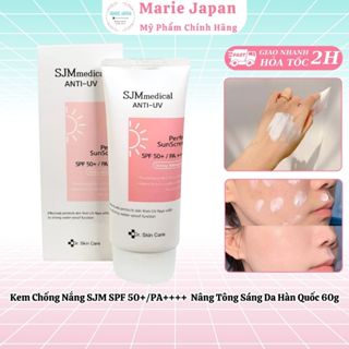 Kem Chống Nắng SJM Nâng tông Sáng Da SPF 50+/PA++++ Medical Anti-UV - Tuýp 60g