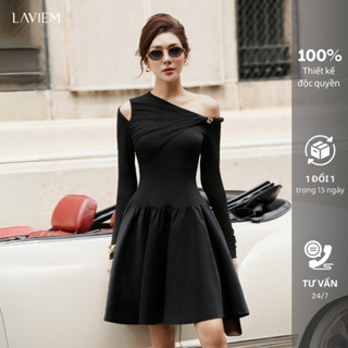 LAVIEM - Váy thiết kế dáng ngắn xòe chiết eo cut out vai cá tính - Libra Dress