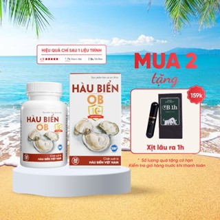 HOB - Viên Uống Bổ Thận, Tinh Chất Hàu Biển OB Bổ Sung Kẽm Cho Nam Giới (Hộp 30v) Oyster, ZLove