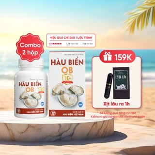 Combo 2 Hộp Hàu biển ob Tăng sinh lý nam, cải thiện xuất tinh sớm ( Hộp 30 viên) Zlove