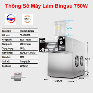 Máy Làm Kem Bingsu ZB-XBJ120F (750W), Máy Làm Kem Tuyết, Bảo Hành 12T