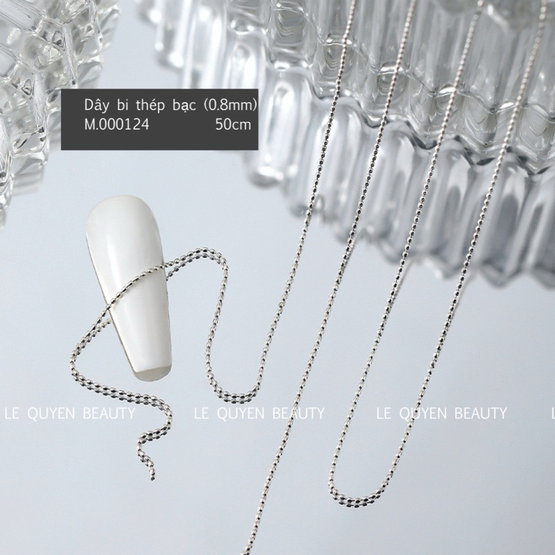 Dây bi thép bạc, vàng 0.8mm
