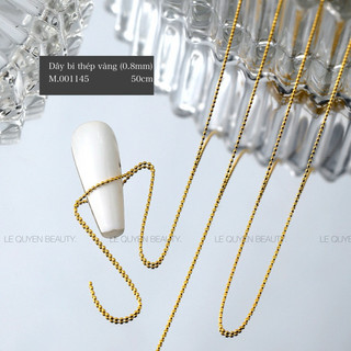 Dây bi thép bạc, vàng 0.8mm
