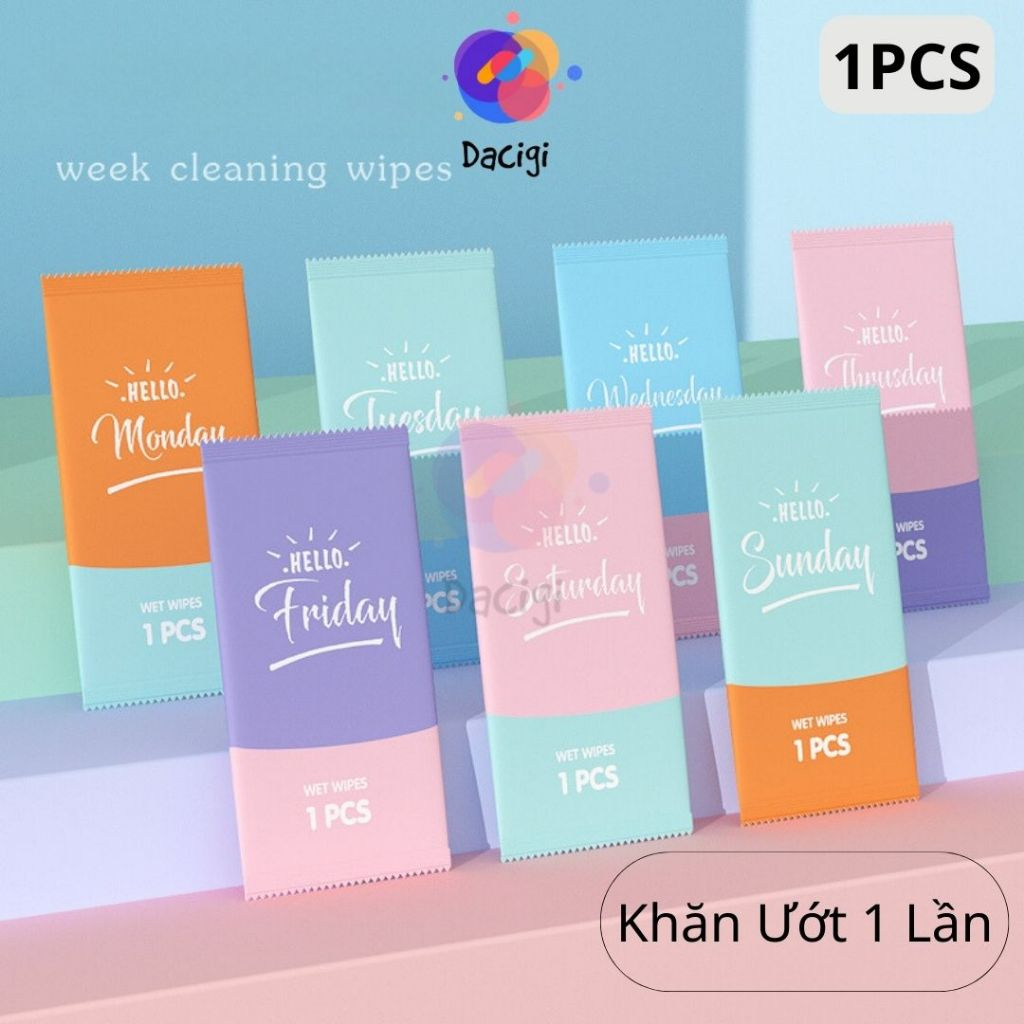 Khăn giấy ướt vải lưới, khăn lạnh nhà hàng khách sạn, khăn ướt tiệt trùng 1 PCS - Dacigi