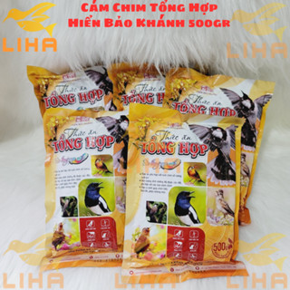 COMBO 5 GÓI CÁM HIỂN BẢO KHÁNH TỔNG HỢP GÓI 500g - Cám Chim Hiển Bảo Khánh Tổng Hợp