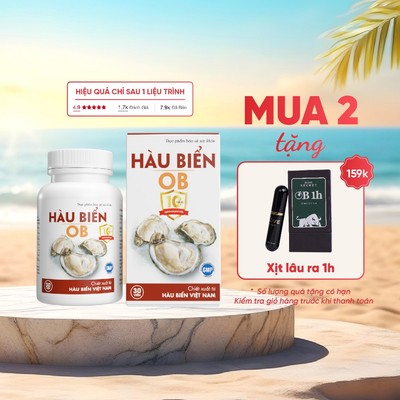 [Mua 6 tặng 1] Tăng cường sinh lý nam Hàu biển ob bổ thận, bổ tinh trùng nam, Hộp 30 viên, ZLove