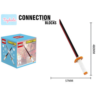  Đồ chơi lắp ráp linkgo thanh kiếm diệt quỷ one piece kimetsu no yaiba demon slayer trưng bày bộ quà tặng bé 