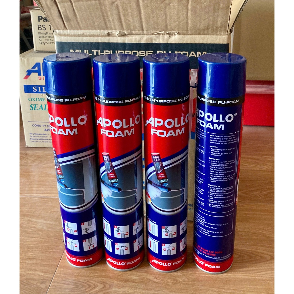 Keo bọt nở APOLLO FOAM siêu dính 750ml