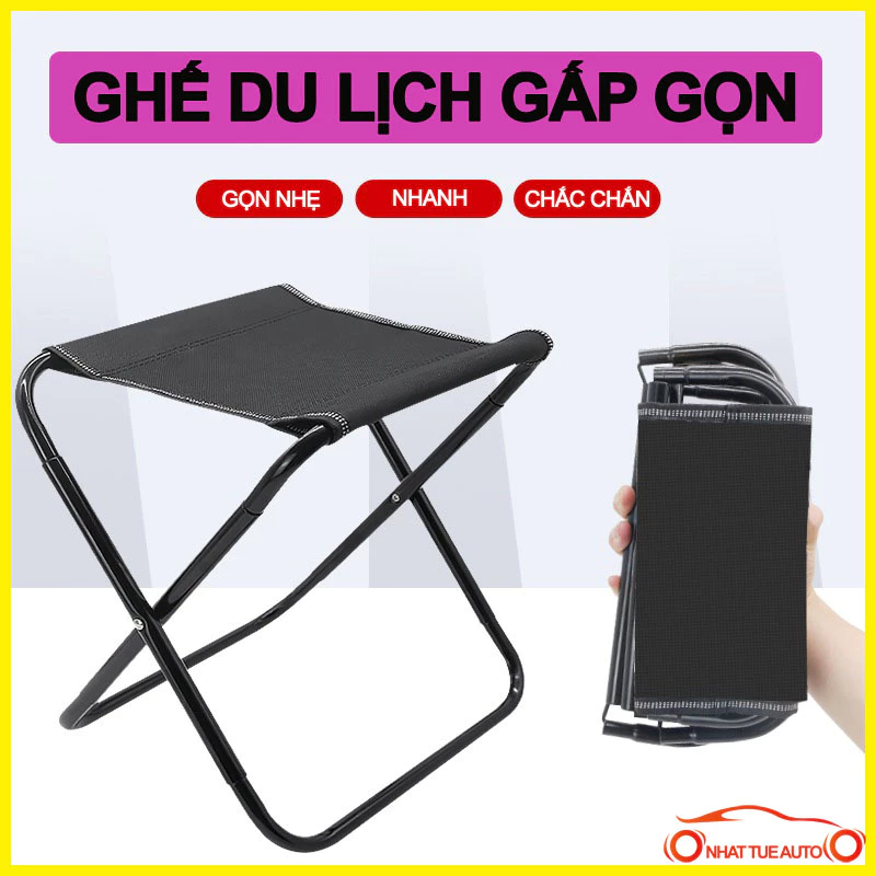 Ghế gấp gọn, Ghế Câu Cá gấp gọn, ghế bỏ túi dễ dàng mang đi du lịch, dã ngoại, câu cá, cắm trại H7