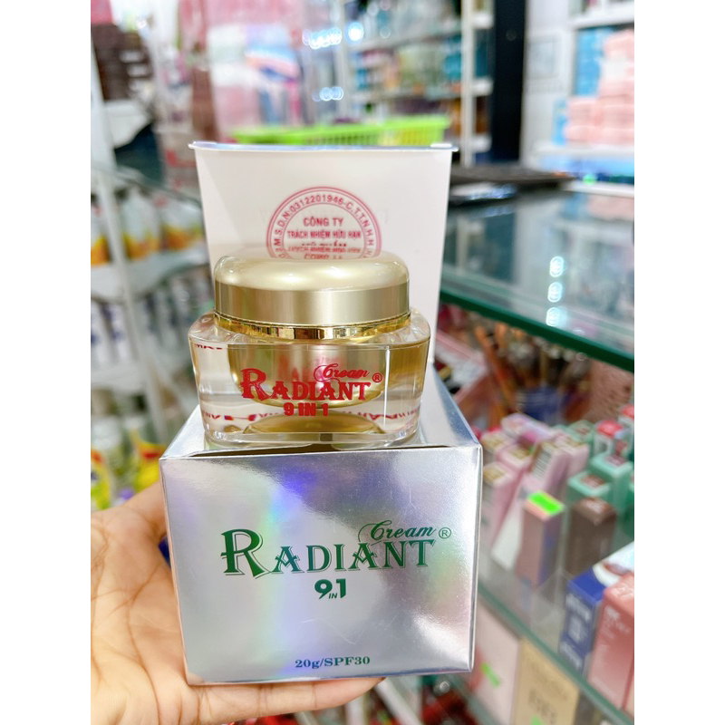 (tặng kem tẩy trắng face Gạo) KEM RADIANT 9in1