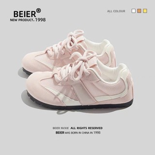 BEIER Chính Hãng Auth Giày thể thao, giày sneaker  hồng baby ,be thoải mái êm chân shop giày beier 3501