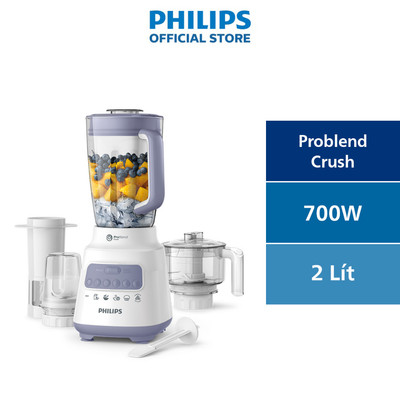 [Livestream] Máy xay sinh tố PHILIPS HR2223 /00 700W full phụ kiện cối nhựa - Hàng Chính Hãng
