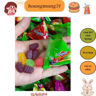  Kẹo Dẻo Chip Chip Sugas Hương Trái Cây Siêu Ngon Gói 1kg Sản phẩm chất lượng 