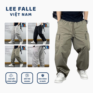 Quần Gió Lee FALLE VN Nam/Nữ Form Suông Thể Thao Bigsize Cạp Chun Dễ Mặc, Chất Gió Dày Dặn Mềm Mịn Cao Cấp